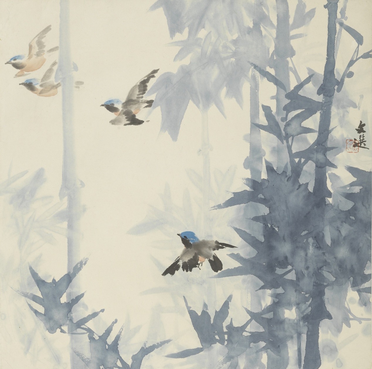 <h2>春晓</h2><p>作者：汤文选</p><p>创作年代：1979年</p><p>规格：68cm×68.5cm</p><p>品类：中国画</p>